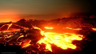 Wallpaper Hell Lava Incandescent Landscape Desktop