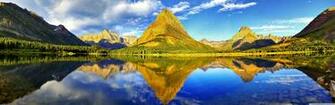 Glacier National Park Panorama 4k HD Desktop Wallpaper For