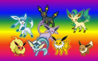 Eevee Pokemon Evolutions Wallpaper By Natutorchic