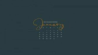 January Calendar For Desktop iPad And iPhone