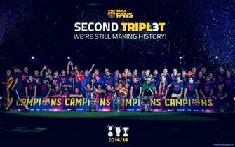 Fc Barcelona Winners Uefa Champions League Wallpaper