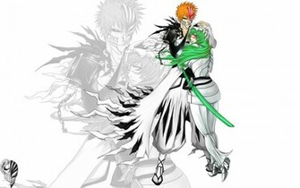 Girl And Ichigo Bleach Wallpaper Wallpaperlepi