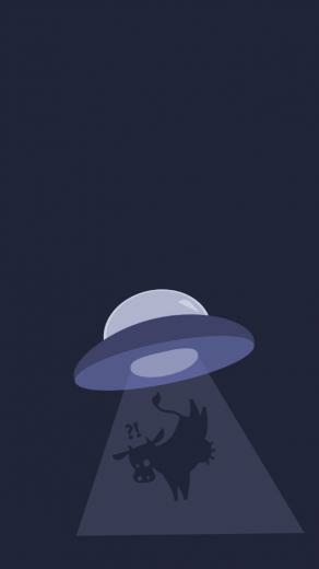 Cute Ufo iPhone Wallpaper