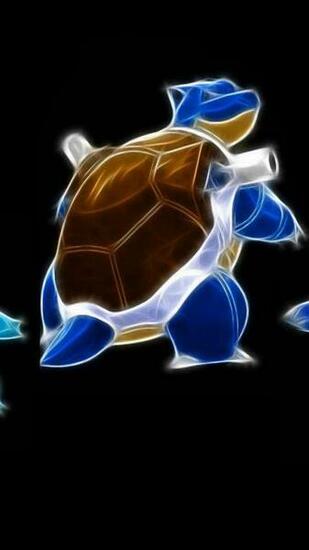 Pokemon Wartortle Squirtle Blastoise Black Background Ovpc