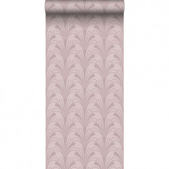 Wallpaper Art Deco Motif Lilac Purple