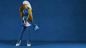 3d Render The Smurfs Smurfette Wallpaper Smurffe Photo