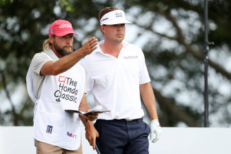 Keith Mitchell With Caddie Wallpaper