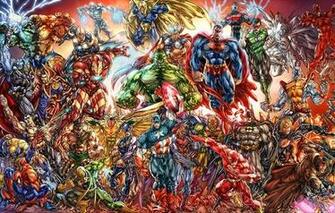 Wallpaper Marvel Dc Universe Comics Art Superheroes