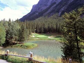 Alberta Kanada Banff Springs Vektorgrafik