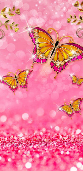 Glitter Butterfly Wallpaper