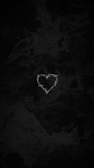 Razor Wire Heart iPhone Wallpaper HD