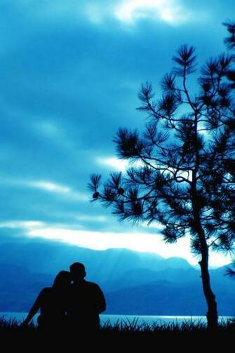 iPhone Wallpaper HD Siluet For Couple