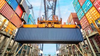 Wallpaper Port Container Hoist UHD 4k Picture Image