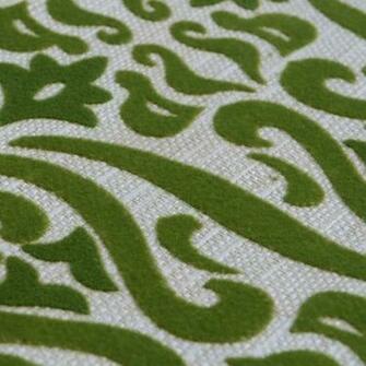 Vintage Velvet Flocked Damask Wallpaper
