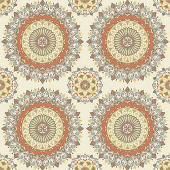 Coral Boho Medallion Gemma Kismet Wallpaper By A Street Prints