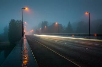 City Street Rain Storm Mood Wallpaper