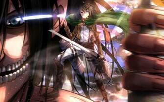 Shingeki No Kyojin Wallpaper Mikasa Eren Titan Form Jpg