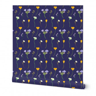 Vintage Wildflowers Wallpaper