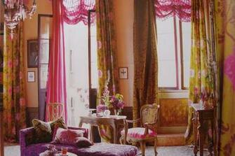 Another Signature Of Hers Is The Use Two Different Curtain Panels