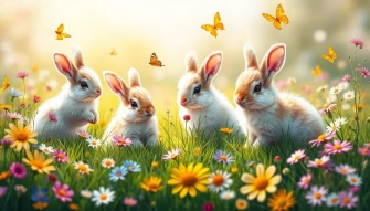 Cute Bunnies Wallpaper