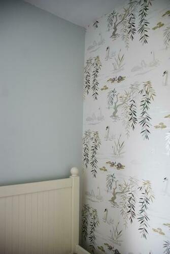 Wallpaper Wall A Matching Grey Paint Walls White