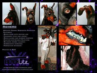 Romero Zombie Doberman Partial Costume By Steeljaw Fur