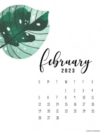 Printable February Calendars