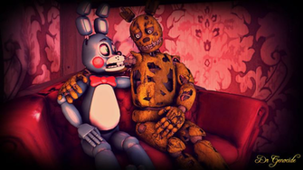 Fnaf Ship Springtrap X Toy Bonnie By Drgenocidesfm