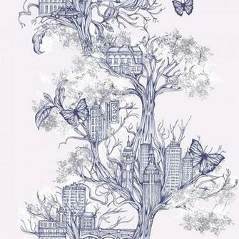 Home Wallpaper Graham Brown Urban Tree