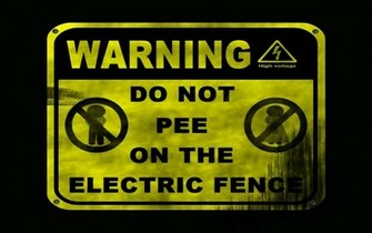 Funny Warning Signs Desktop Wallpaper