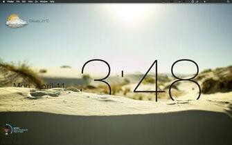 Beautiful Clock For Mac Os X Desktop Using Geektool Spotting