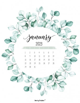 Printable January Calendars