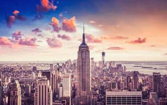 Empire State Building Wallpaper Stock Photos
