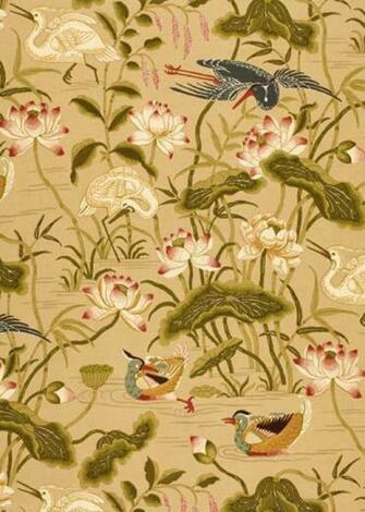 Schumacher Lotus Garden Bamboo Wallpaper