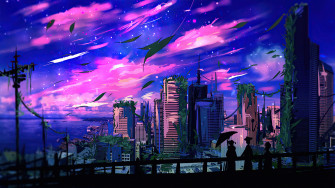 Night Sky Digital Art 4k 1440p Resolution HD Wallpaper