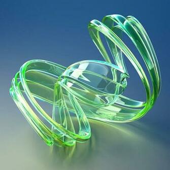 3d Glass Sculpture X Ipod Wallpaper
