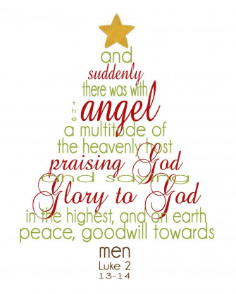 Christmas Scripture Tree Wallpaper