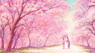Pink Anime Aesthetic Wallpaper