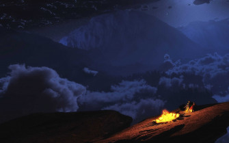 Campfire Background HD Wallpaper