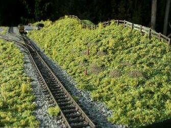 Gauge Scenic Model Railway Layout Part Detailing Background Scenery
