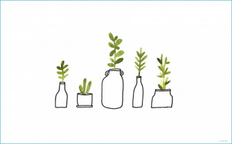 Green Plant Aesthetic Wallpaper