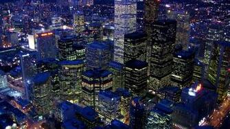 From Cn Tower In Toronto At Night Jpg