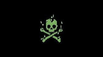 Pixel Skull Wallpaper