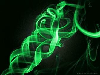 Abstract Green Twirl Wallpaper Background For Desktop