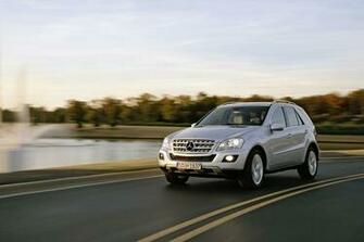 Mercedes Benz M Class Suv Car On Road Image