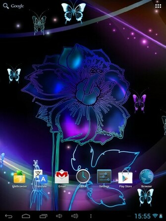 Neon Butterfly Live Wallpaper Android Apps On Google Play