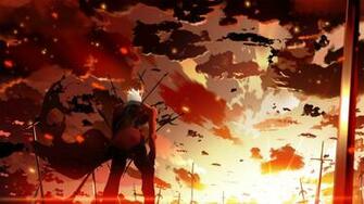 Archer Clouds Fate Stay Night Sky Skyt2 Sunset Wallpaper Background