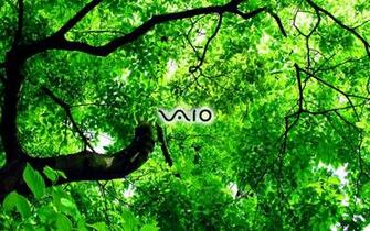 Sony Vaio Green X Widescreen Wallpaper