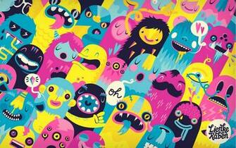Colorful And Unique Cute Monsters Desktop Wallpaper