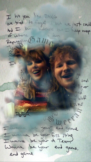 Sweeran Wallpaper Taylor Swift Lyrics